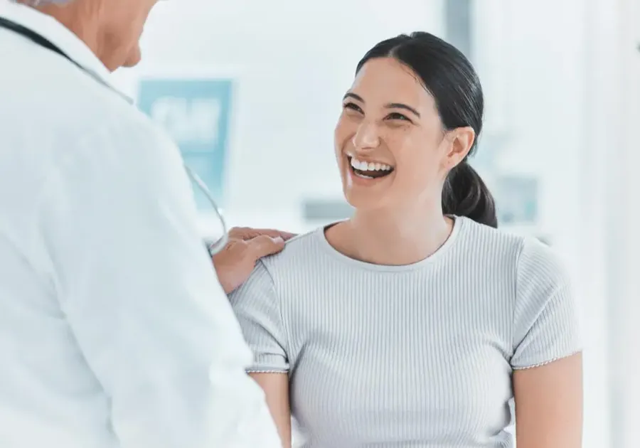 Doctor consulting with patient